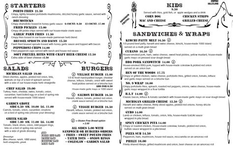 village inn empire|Menu — Empire Village Inn